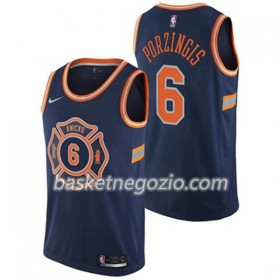 Canotte Uomo New York Knicks Kristaps Porzingis 6 Nike City Edition Swingman